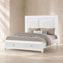 Abigale - Bed & LED Lighting And 2 Drawer Storage Footboard by HouseOfZazla