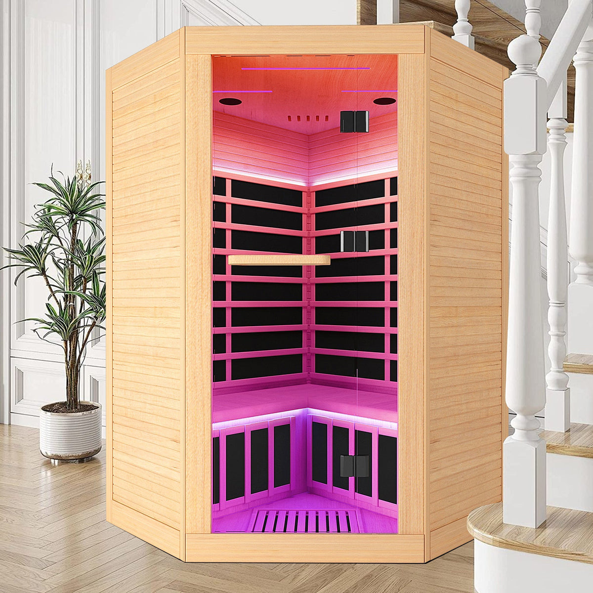 Canadian hemlock pentagonal double sauna, photo 2 of 11