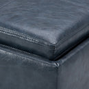 Rockwood - Upholstered Cube Storage Ottoman With Tray by Unique Piece Furniture