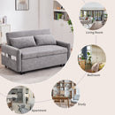 Pull Out Sleep Sofa Bed Loveseats Sofa Couch With Adjsutable Backrest, Storage Pockets, 2 Soft Pillows, USB Ports For Living Room, Bedroom, Apartment, Office by HouseOfZazla