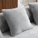Modular L-Shape Sectional Sofa With Curved Chaise by HouseOfZazla
