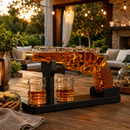 Whiskey Decanter Set 7.7 Oz with Two 1.6 Oz