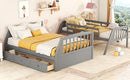 Bunk Bed With Drawers, Ladder And Storage Staircase