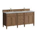 James Martin Brittany 72" Double Bathroom Vanity, Pecan