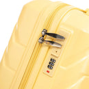 20 Inch ABS Hard Shell Travel Checked Luggage - Yellow by HouseOfZazla