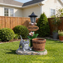 Lying Cat Solar Planter Garden Decor by HouseOfZazla