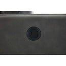 77"Antique Gray Luxury Genuine leather match contemporary sofa with USB charger,3 seats comfy coach for living room home office