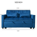 3 In 1 Pull Out Couch Convertible Sofa Bed With Reclining Backrest by Unique Piece Furniture