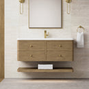 James Martin Allamari 48" Floating Single Bathroom Vanity, Dune Mist