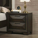 3 Piece Bedroom Set With Faceted Panels Bed And 2 Nightstands by Unique Piece Furniture