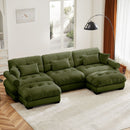 Super Comfort Oversized Modular Sectional Sofa With Movable Ottoman by HouseOfZazla
