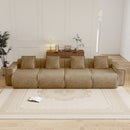Streamlined Design Deep Seat Modular 4 Seat Boneless Sofa