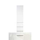 Elise - Slim Modular Closet Cabinet With Drawers - White by HouseOfZazla