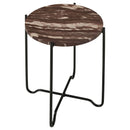 Kohala - Round Accent Side Table - Red by HouseOfZazla