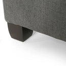 Upholstered Tufted Fabric Storage Ottoman by HouseOfZazla
