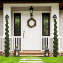 Artificial Outdoor UV Resistant Plastic Boxwood Topiary Spiral Tree by HouseOfZazla