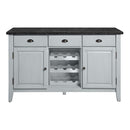 Lanton - Server - Natural Marble & Antique White