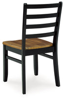 Blondon - Rectangular Drm Table Set (Set of 7) - Brown / Black