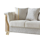 Chateau - Loveseat - Cream / Brown