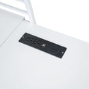 Loft Bed With 4 Layers Of Shelves And L-Shaped Desk, Stylish Metal Frame Bed With A Set Of Sockets, USB Ports And And Wireless Charging by HouseOfZazla