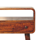 Solid Wood Chestnut Nordic Style Console Table