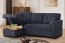 Sectional Sofa Bed - Dark Blue by Unique Piece Furniture