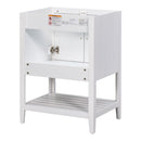 Bathroom Vanity Base Only, Soild Wood Frame, Bathroom Storage Cabinet With Doors And Open Shelf by HouseOfZazla