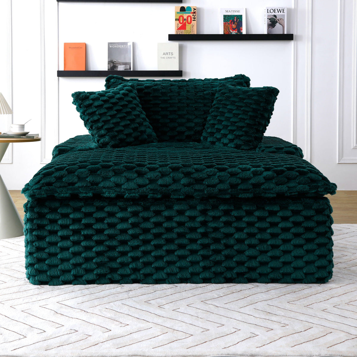 Comfort Bearing Sofa With 2 Pillows And 1 Backrest - Green, photo 12 of 12