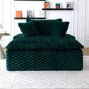 Comfort Bearing Sofa With 2 Pillows And 1 Backrest - Green