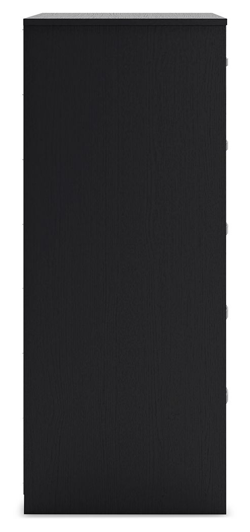Finch - Five Drawer Chest - 46" Height - Black, photo 7 of 7