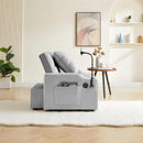 3-in-1 Sofa Bed, Convertible Sleeper Chair Sofa Bed Adjustable Pull Out Sleeper Chair Bed Multi-Pockets Folding Sofa Bed for Living Room Bedroom Small Space (Grey)