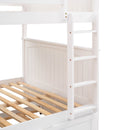 Bunk Bed With Twin Size Trundle, Guardrails by HouseOfZazla
