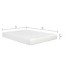 8" Plush Gel Memory Foam Mattress For Bed, Aloe Vera Cover