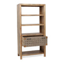 Shelf With Drawer - Beige Brown by Unique Piece Furniture