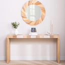 Modern Console Table, 62' Long Entryway Table with Chevron Patterned Top