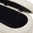 Fuji - Upholstered Oval Storage Bench by HouseOfZazla