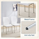 Luxury Simple High Resilience Dining Chair With Metal Legs by HouseOfZazla