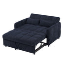 Loveseat Sofa Pull-Out Bed With Adjustable Backrest, 3 USB Ports And 2 Lumbar Pillows For Living Room by HouseOfZazla