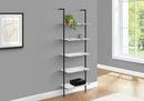 5-Tier Ladder Bookshelf with Marble Look for Office & Home by HouseOfZazla