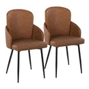 Dahlia - Contemporary Elegant Design Dining Chair (Set of 2) by HouseOfZazla