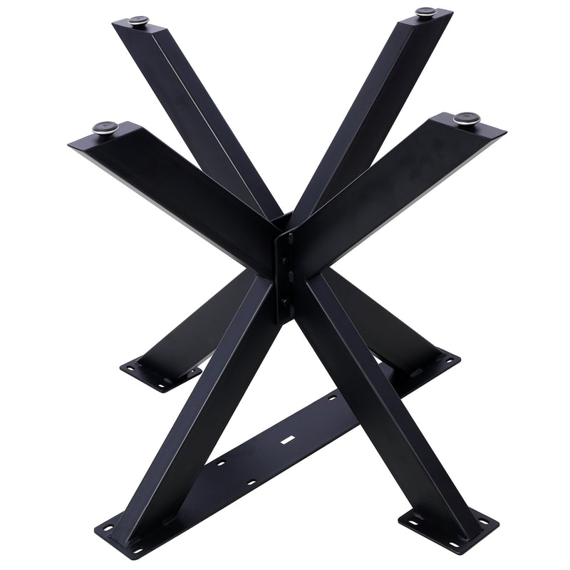 Spider Shaped Steel Table Legs, Metal Dining Table Frame, Heavy Duty Box Section Table Base - Black, photo 11 of 11