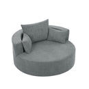360° Swivel Accent Barrel Chair With 3 Removable Pillows For Living Room by HouseOfZazla