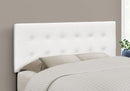 Full Size Headboard Only Upholstered Leather Look - White by HouseOfZazla