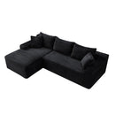 94.5" Cloud Modular Sectional Sofa Couch with L-Shape Chaise by HouseOfZazla