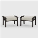 Modern All-Weather Ottomans With Cushions (Set of 2) by HouseOfZazla