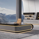 Echelon · Luxury L-Shaped Executive Desk