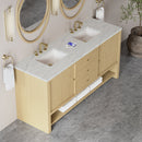 James Martin Marigot 72" Double Bathroom Vanity, Sunwashed Oak