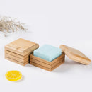 Eco-friendly bamboo soap dish with lid bathroom storage rack by Decorbites