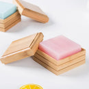 Eco-friendly bamboo soap dish with lid bathroom storage rack by Decorbites