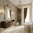Ecru Nocce Honed Hexagon Glass Mosaics 11 3/4x11 1/2